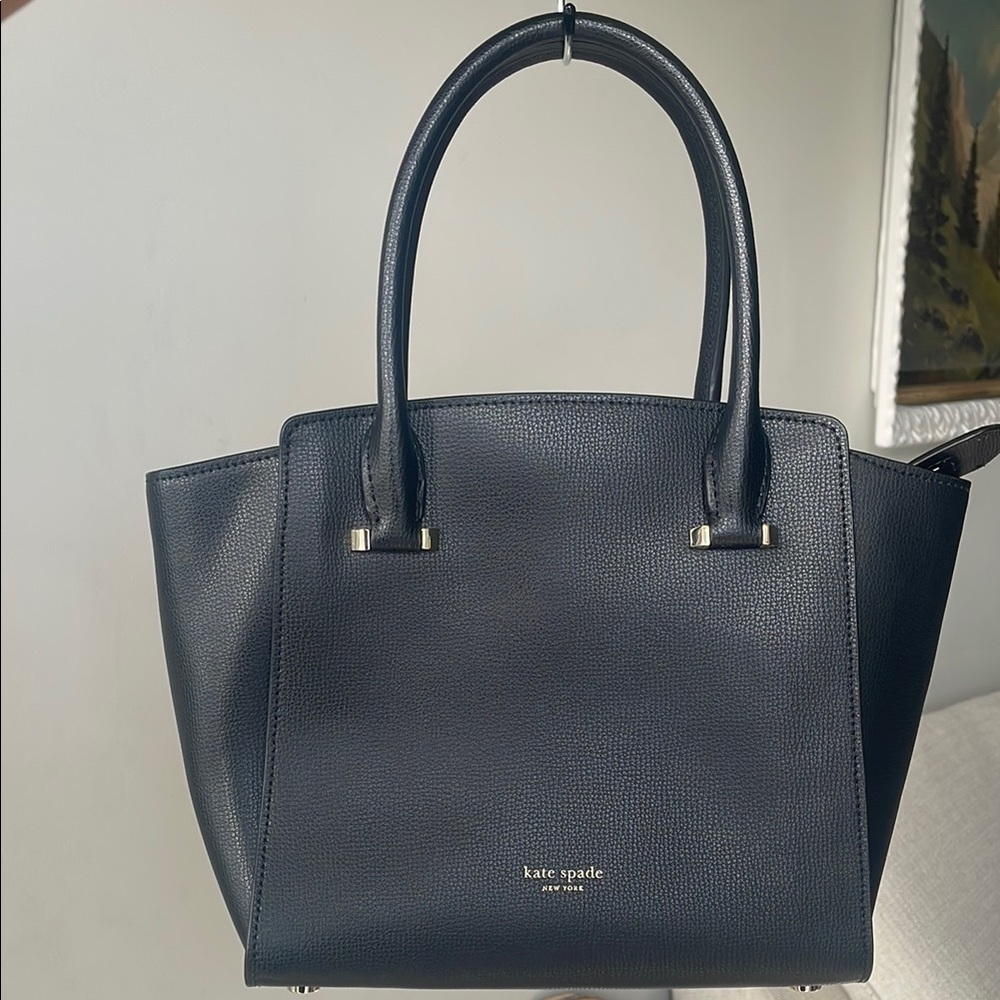 NWT Kate Spade Black Satchel with Structured Design - Picture 1 of 7